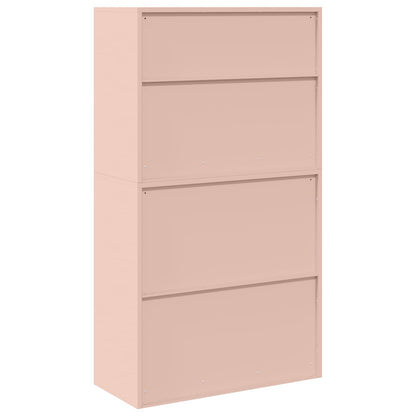 Opbergkast 2 st Roze 90 x 40 x 160 cm Staal Vergrendelbaar