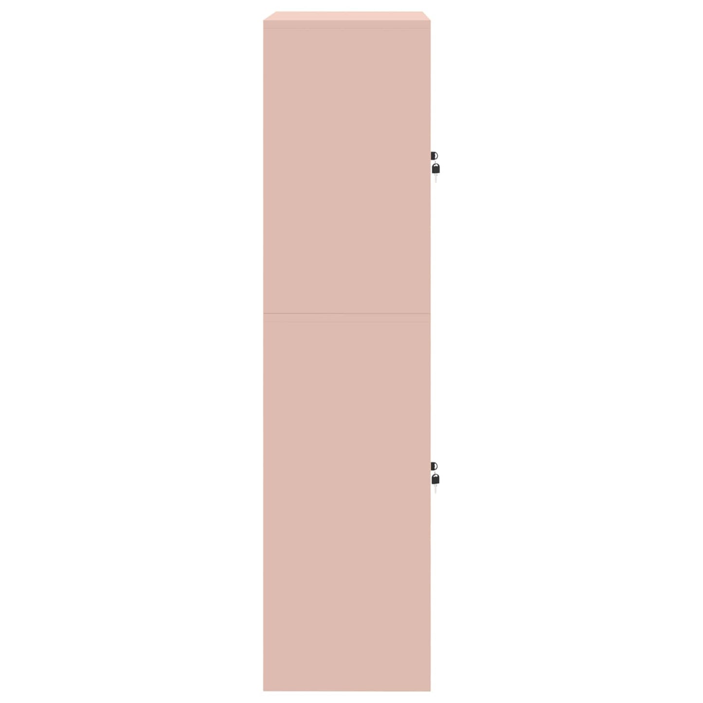 Opbergkast 2 st Roze 90 x 40 x 160 cm Staal Vergrendelbaar