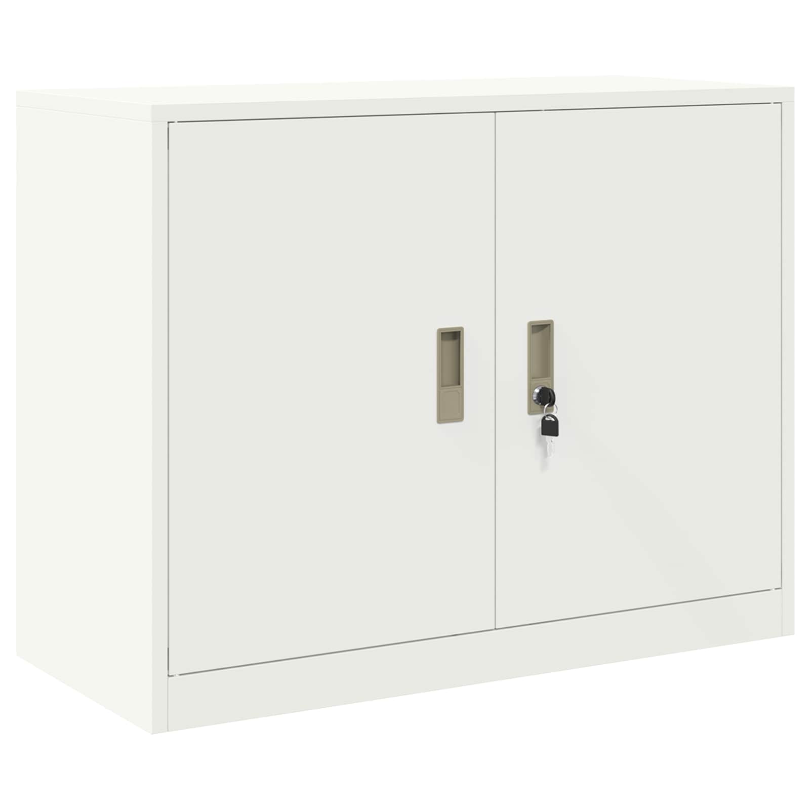Opbergkast 2 st Wit 90 x 40 x 160 cm Staal Vergrendelbaar