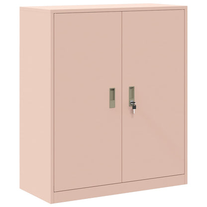 Opbergkast 2 st Roze 90 x 40 x 175 cm Staal Vergrendelbaar