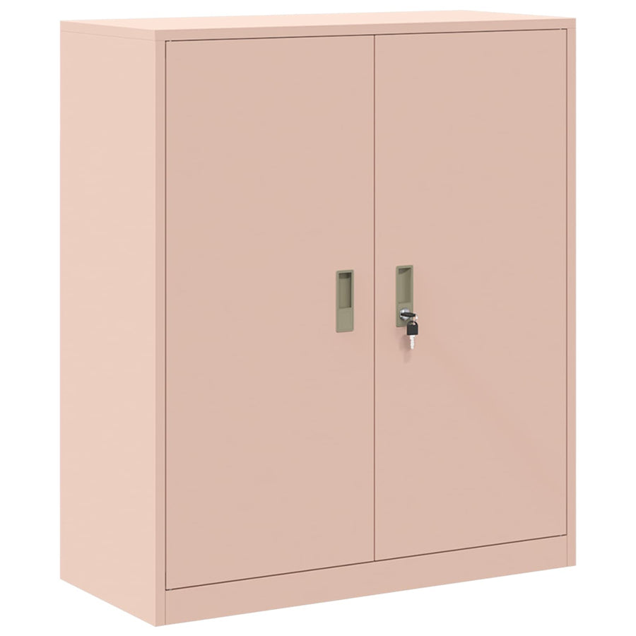 Opbergkast 2 st Roze 90 x 40 x 175 cm Staal Vergrendelbaar