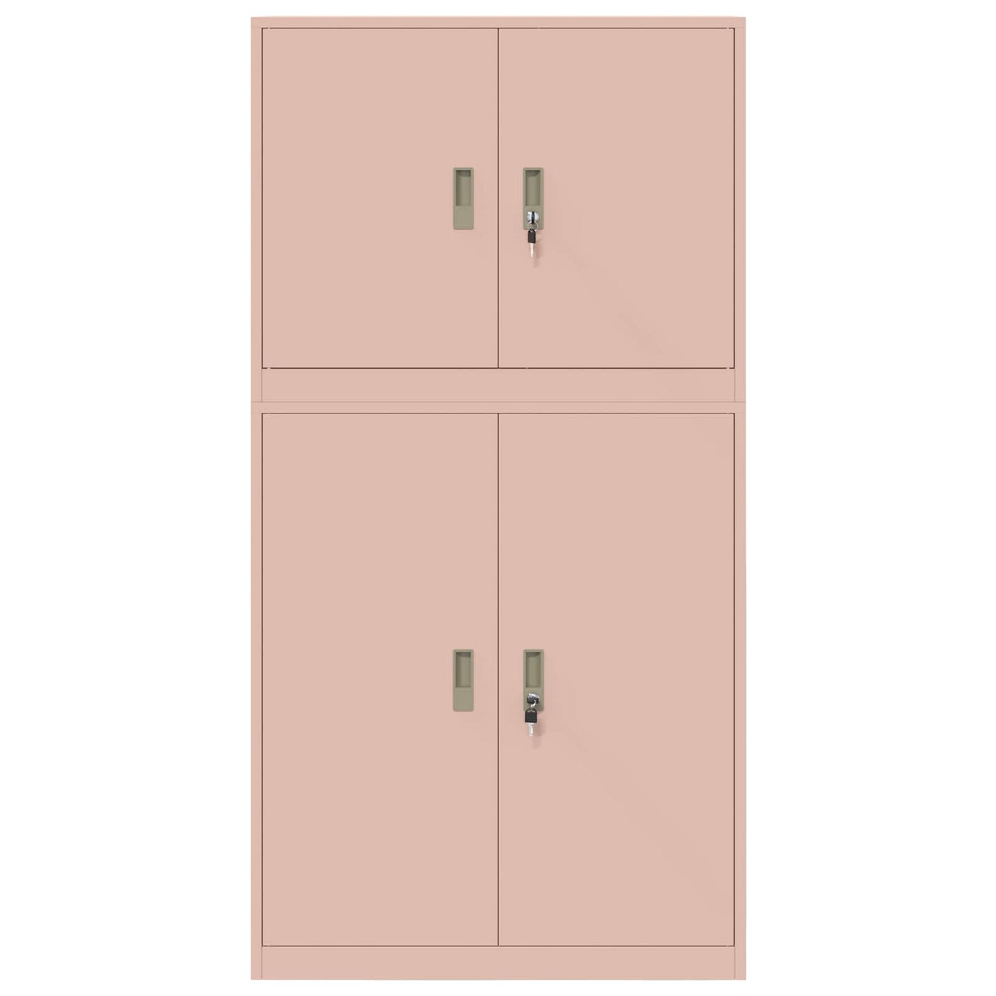 Opbergkast 2 st Roze 90 x 40 x 175 cm Staal Vergrendelbaar