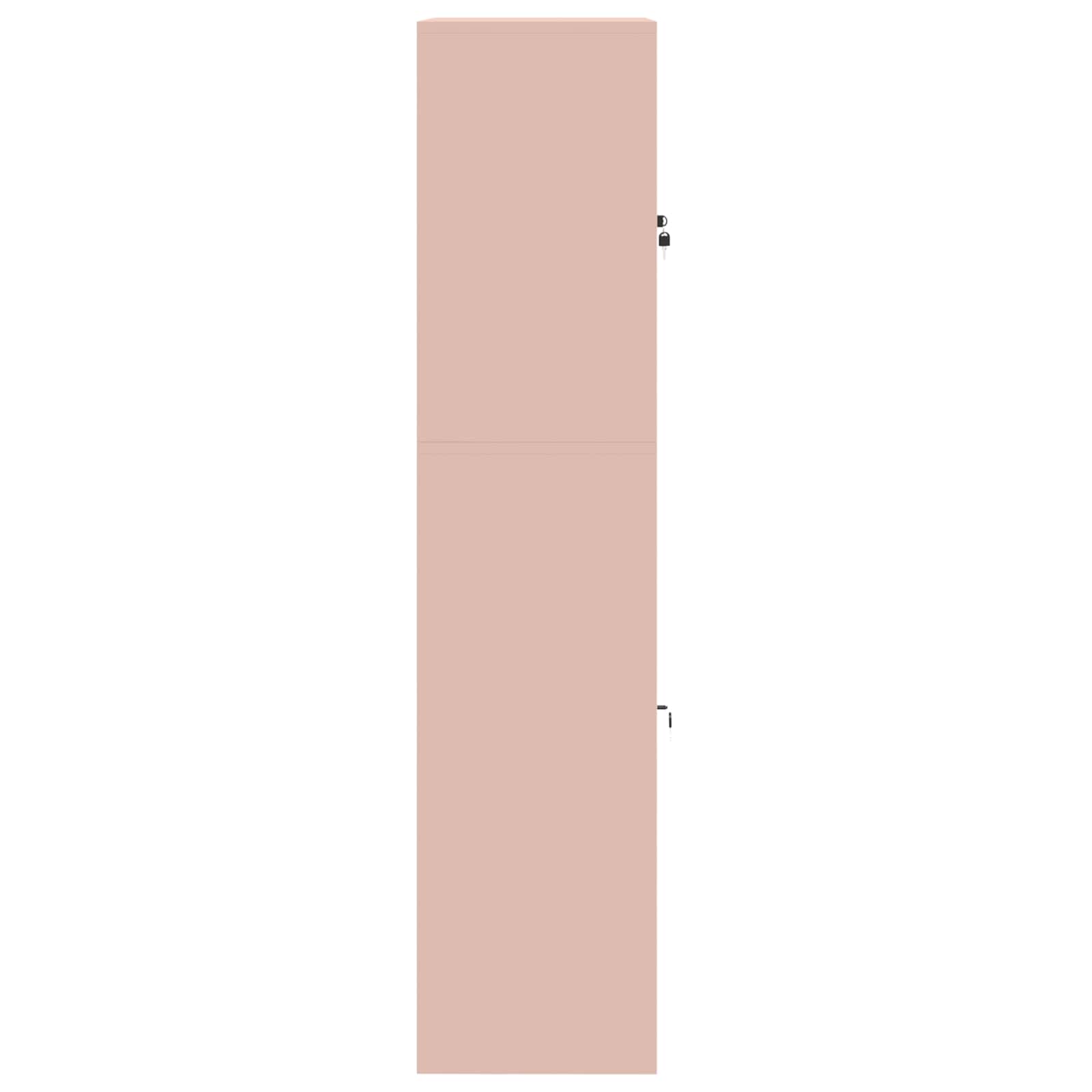 Opbergkast 2 st Roze 90 x 40 x 175 cm Staal Vergrendelbaar