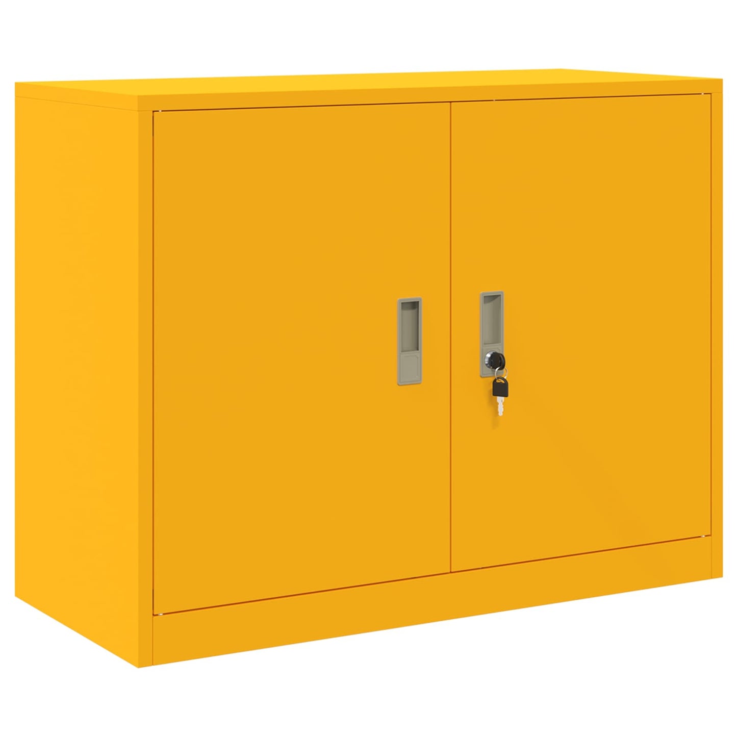 Opbergkast 2 st Mosterdgeel 90 x 40 x 175 cm Staal