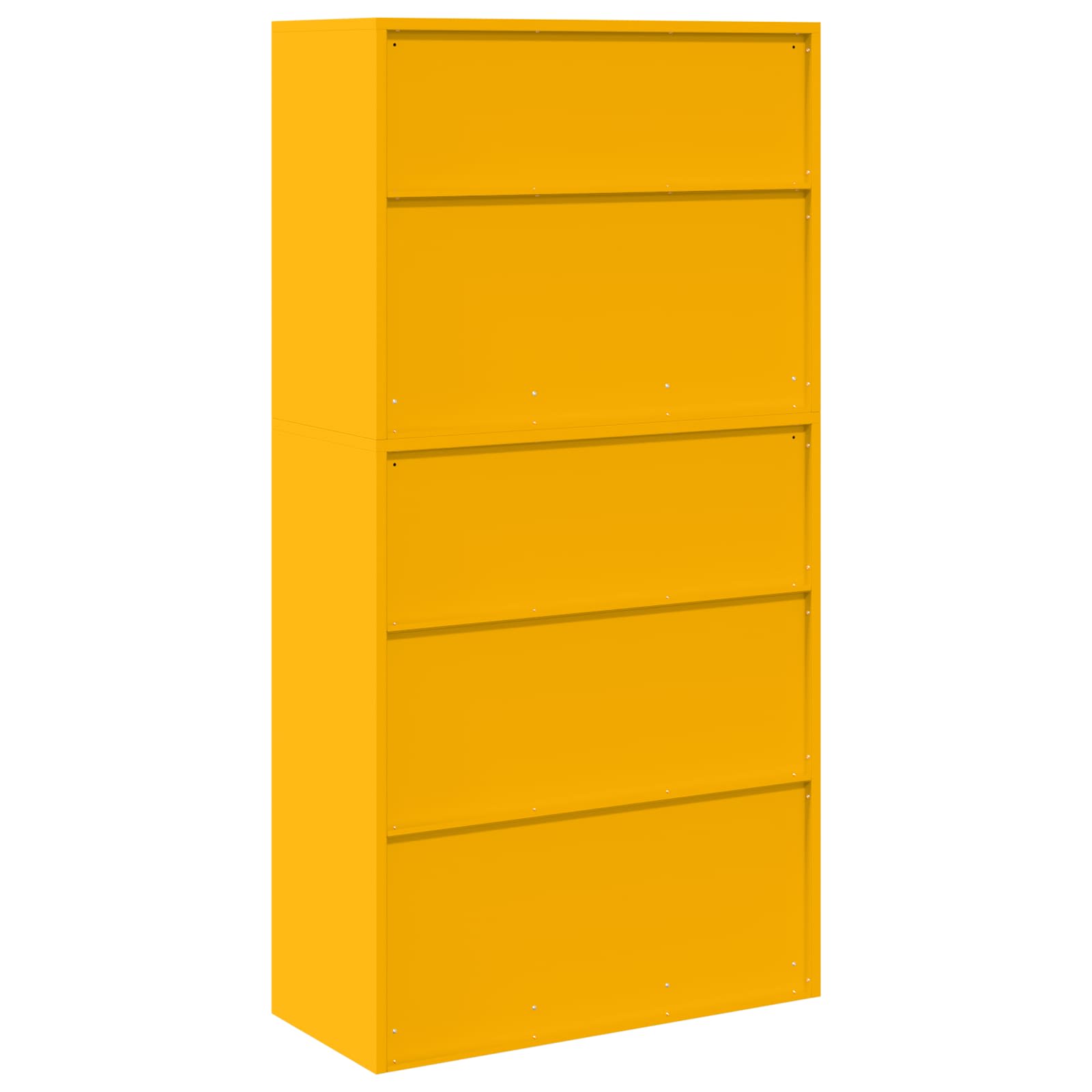 Opbergkast 2 st Mosterdgeel 90 x 40 x 175 cm Staal