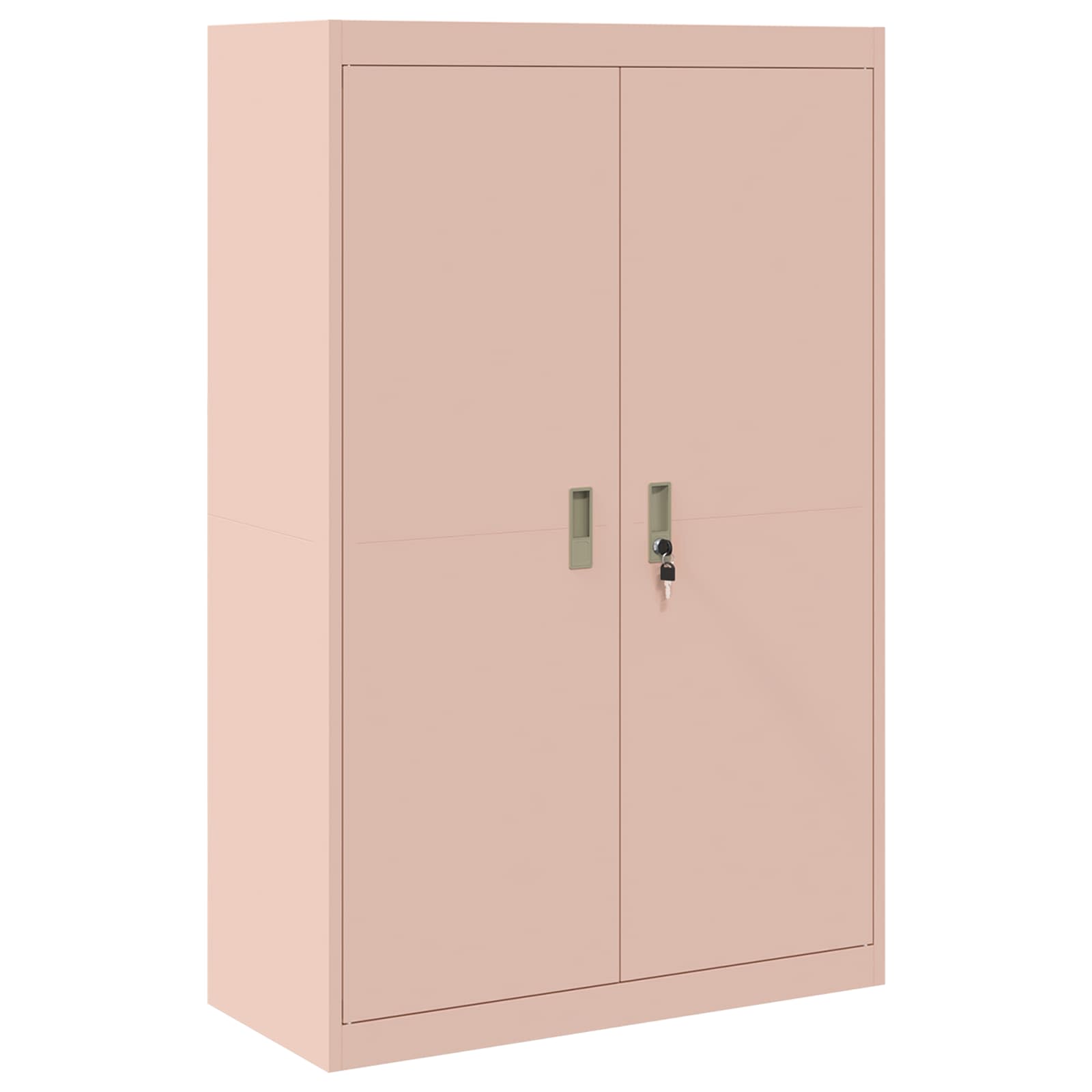 Opbergkast 2 st Roze 90 x 40 x 210 cm Staal Vergrendelbaar