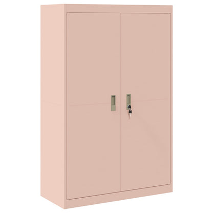 Opbergkast 2 st Roze 90 x 40 x 210 cm Staal Vergrendelbaar