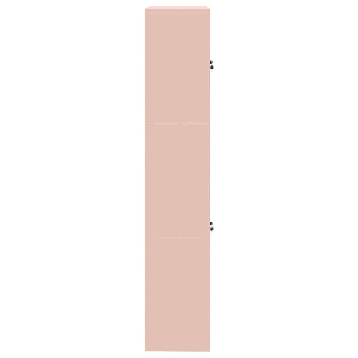 Opbergkast 2 st Roze 90 x 40 x 210 cm Staal Vergrendelbaar