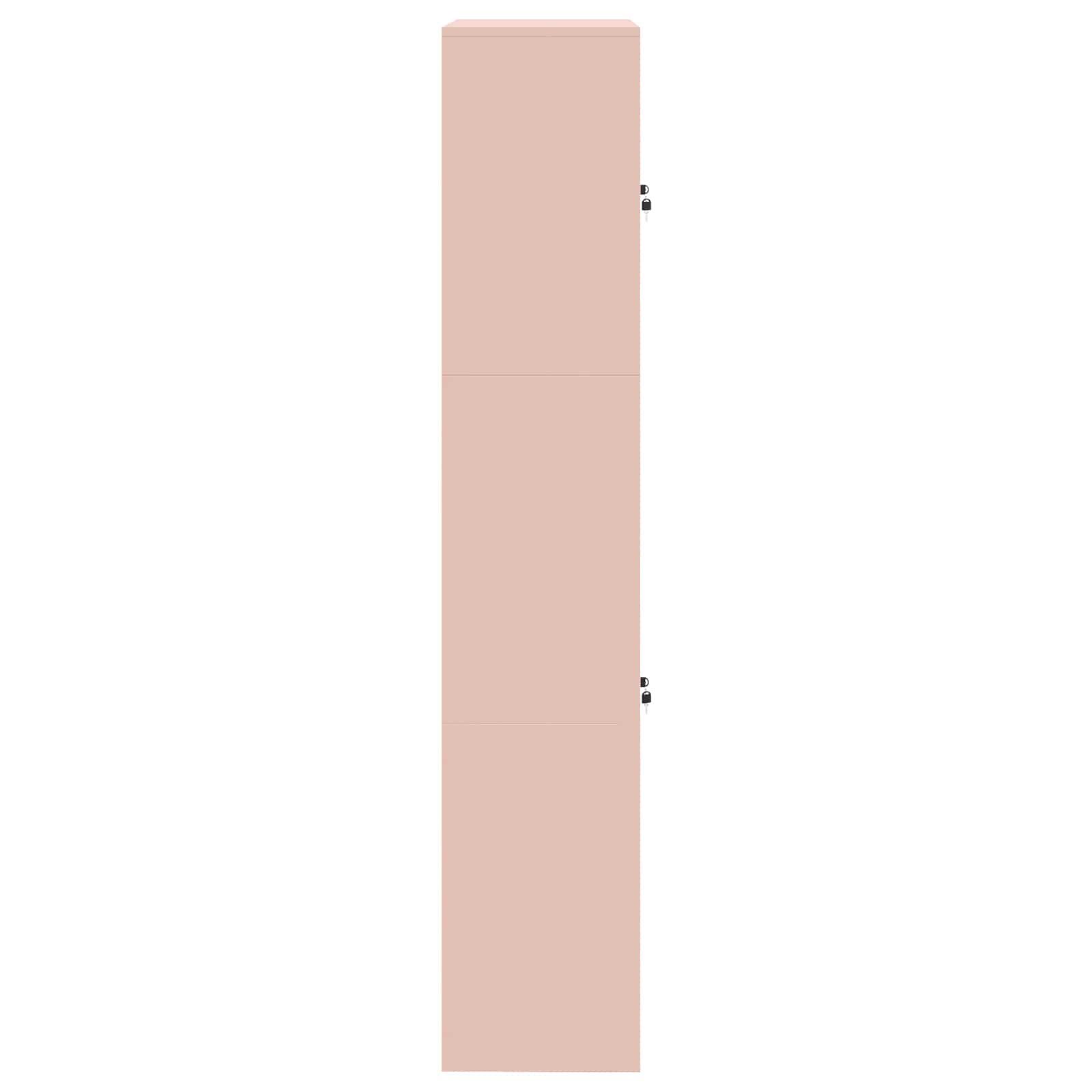 Opbergkast 2 st Roze 90 x 40 x 210 cm Staal Vergrendelbaar