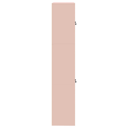 Opbergkast 2 st Roze 90 x 40 x 210 cm Staal Vergrendelbaar