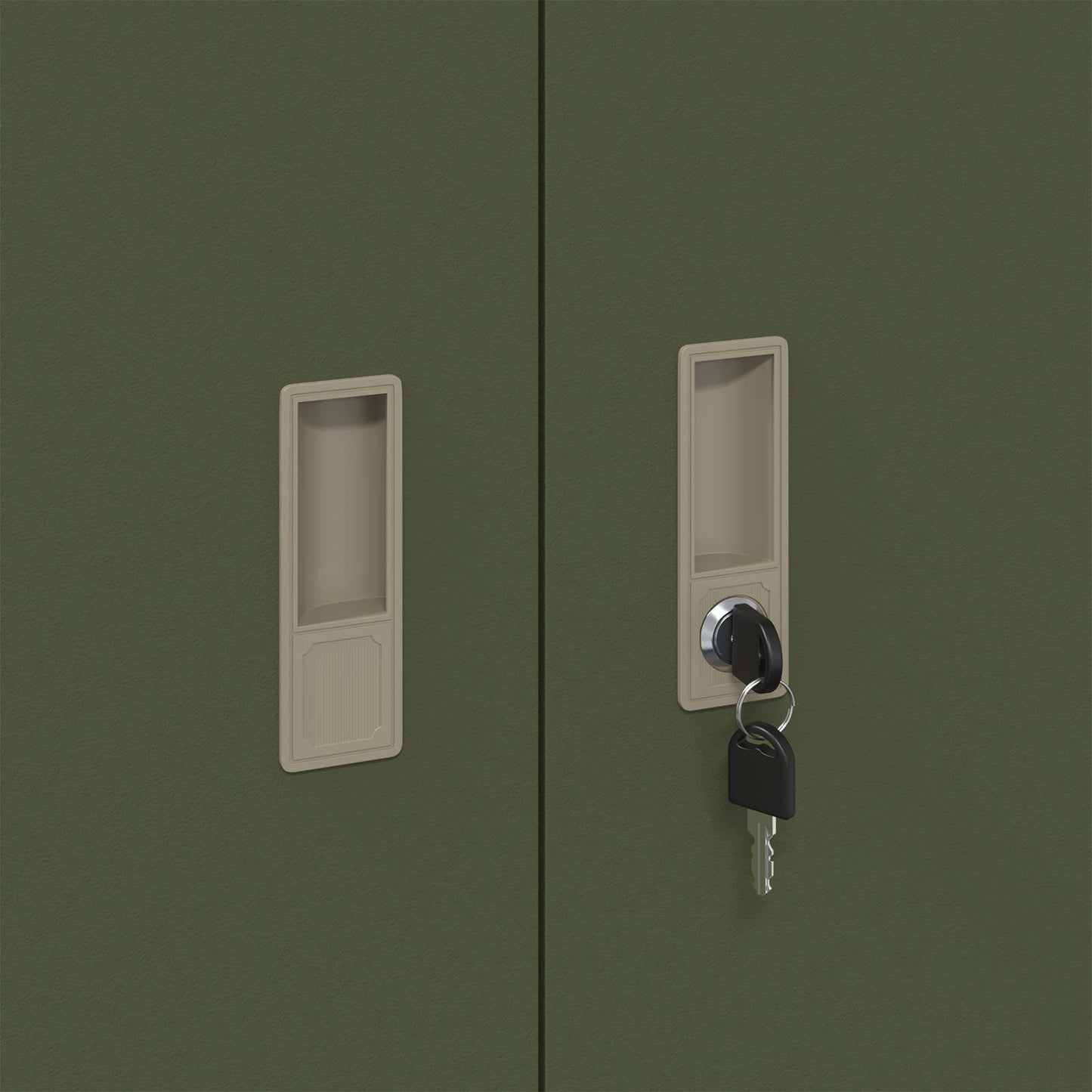 Opbergkast 2 st Olijfgroen 90 x 40 x 210 cm Staal