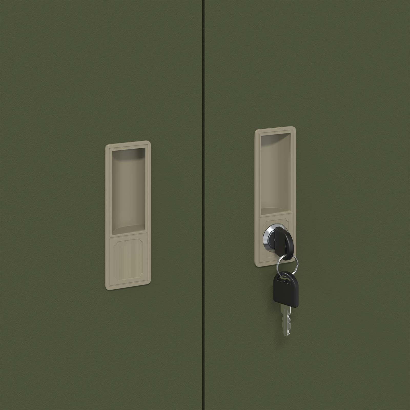 Opbergkast 2 st Olijfgroen 90 x 40 x 210 cm Staal