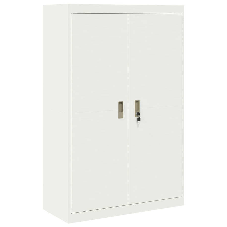 Opbergkast 2 st Wit 90 x 40 x 210 cm Staal Vergrendelbaar