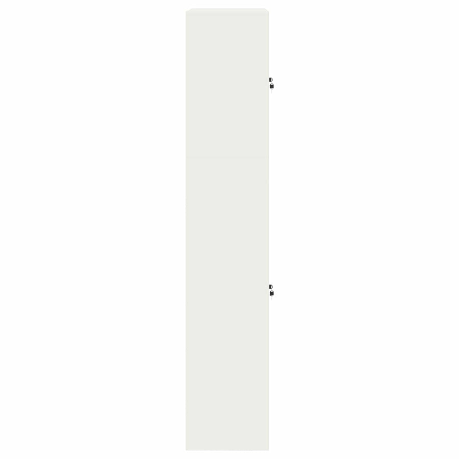 Opbergkast 2 st Wit 90 x 40 x 210 cm Staal Vergrendelbaar