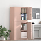 Opbergkast 2 st Roze 80 x 40 x 160 cm Staal Vergrendelbaar
