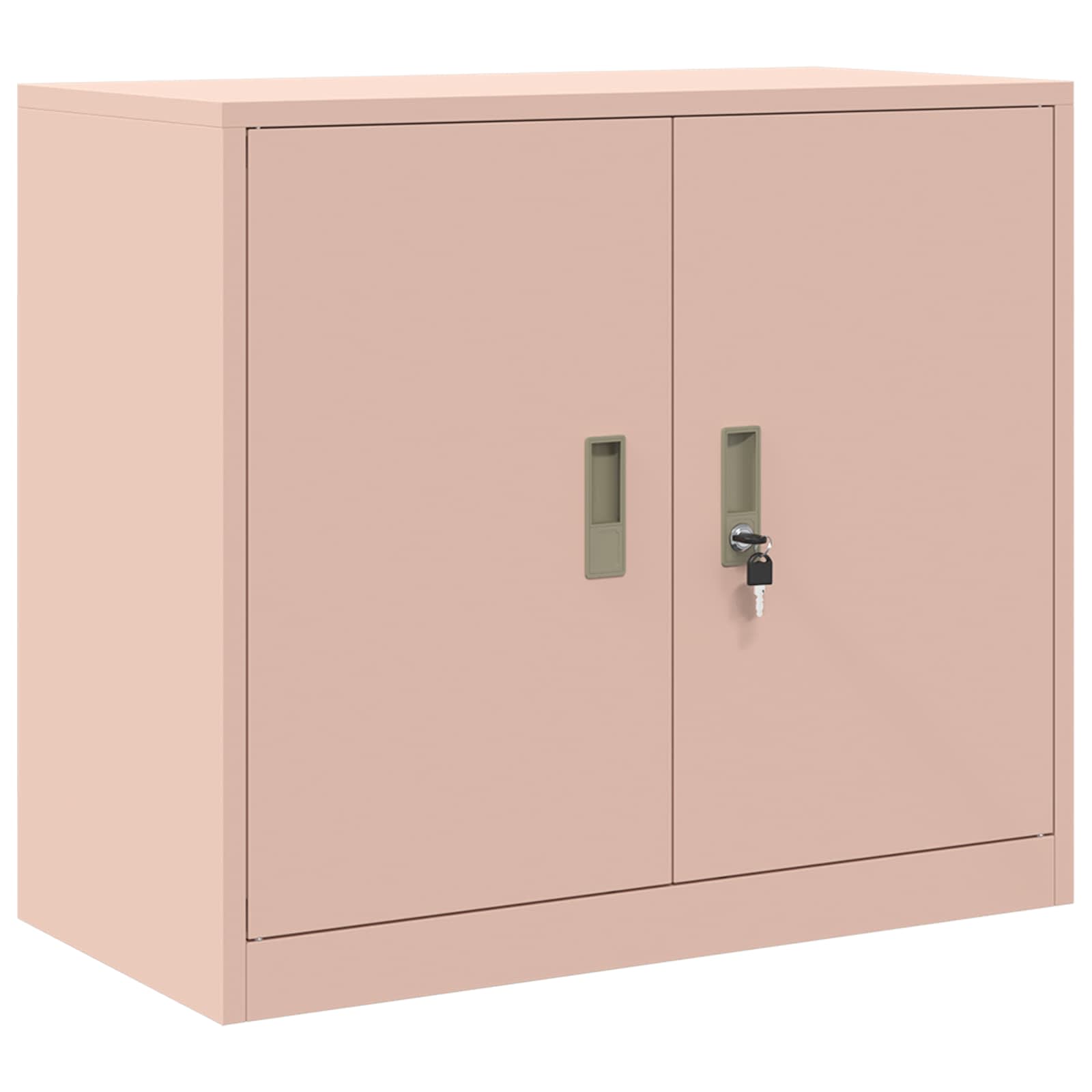 Opbergkast 2 st Roze 80 x 40 x 160 cm Staal Vergrendelbaar