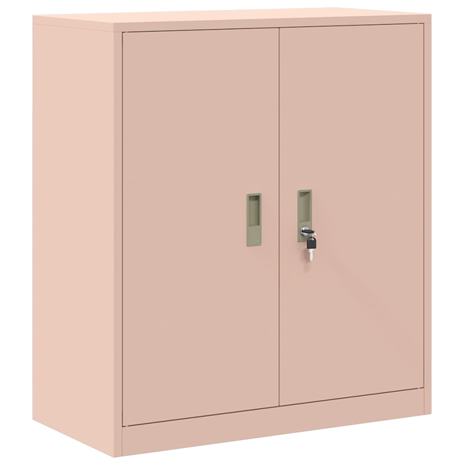 Opbergkast 2 st Roze 80 x 40 x 160 cm Staal Vergrendelbaar