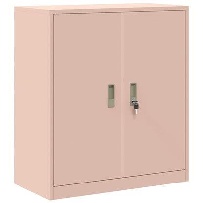 Opbergkast 2 st Roze 80 x 40 x 160 cm Staal Vergrendelbaar