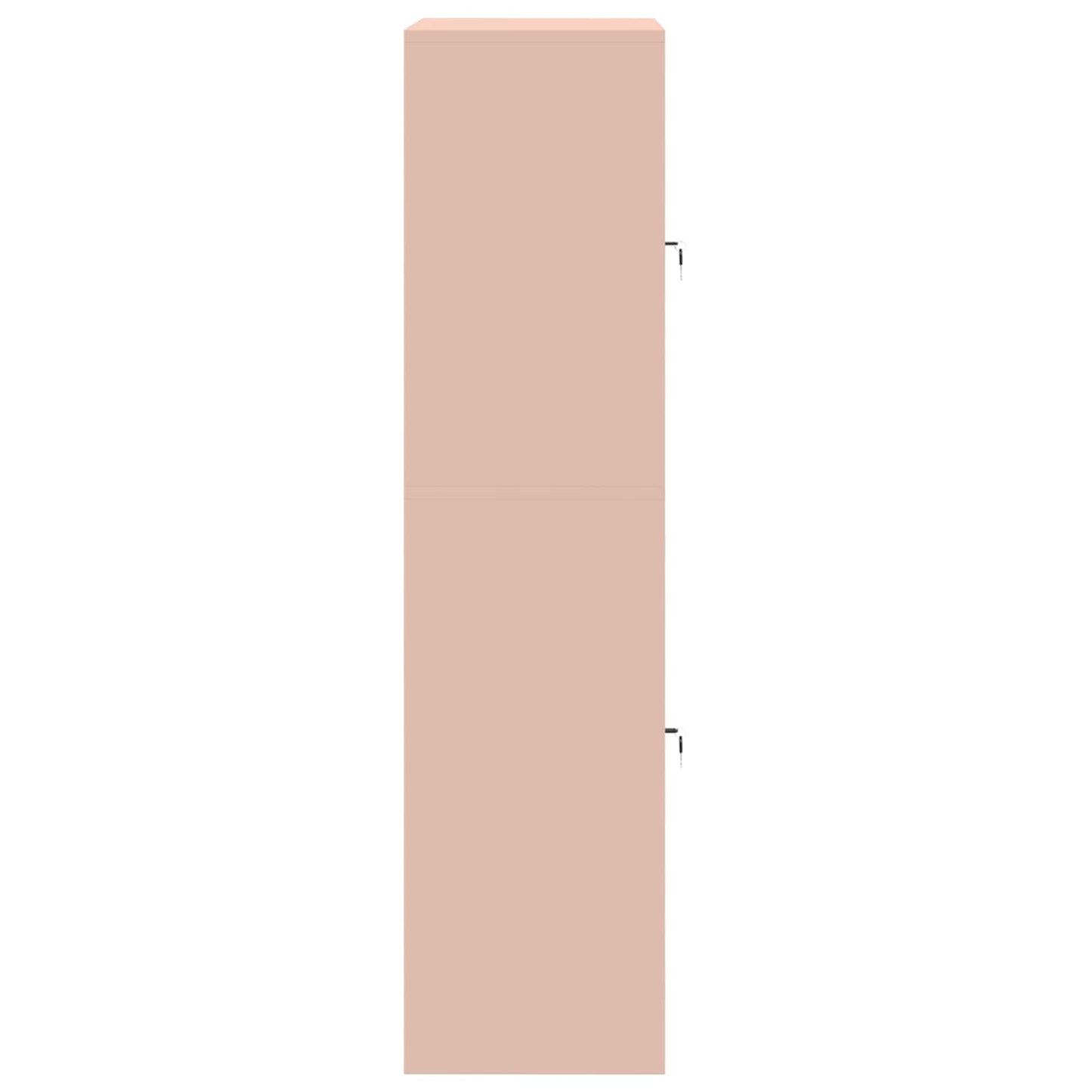 Opbergkast 2 st Roze 80 x 40 x 160 cm Staal Vergrendelbaar