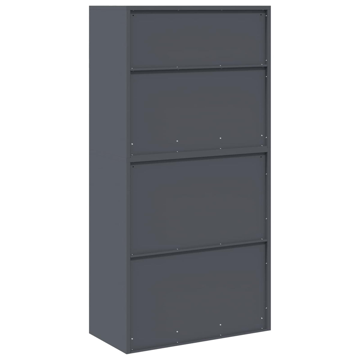 Opbergkast 2 st Antracietkleurig 80 x 40 x 160 cm Staal