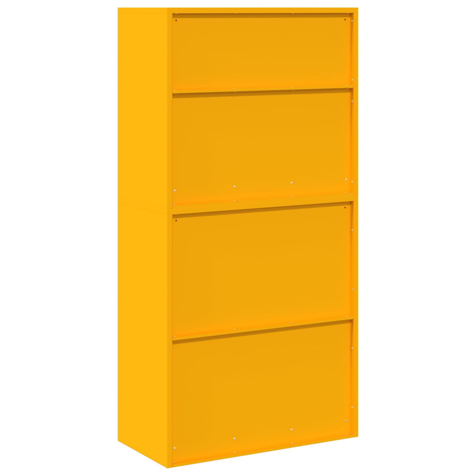 Opbergkast 2 st Mosterdgeel 80 x 40 x 160 cm Staal