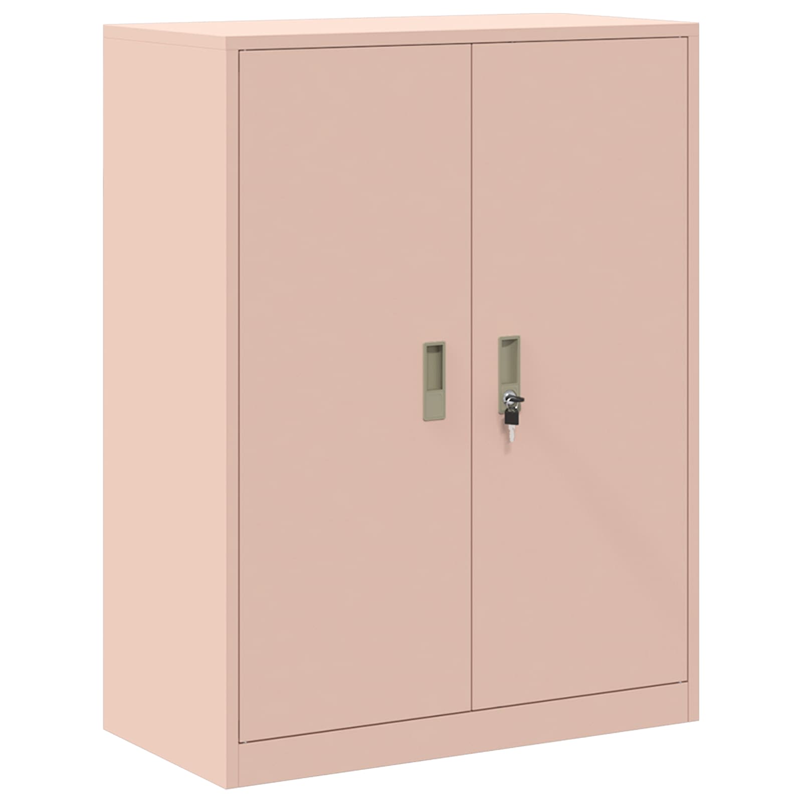 Opbergkast 2 st Roze 80 x 40 x 175 cm Staal Vergrendelbaar