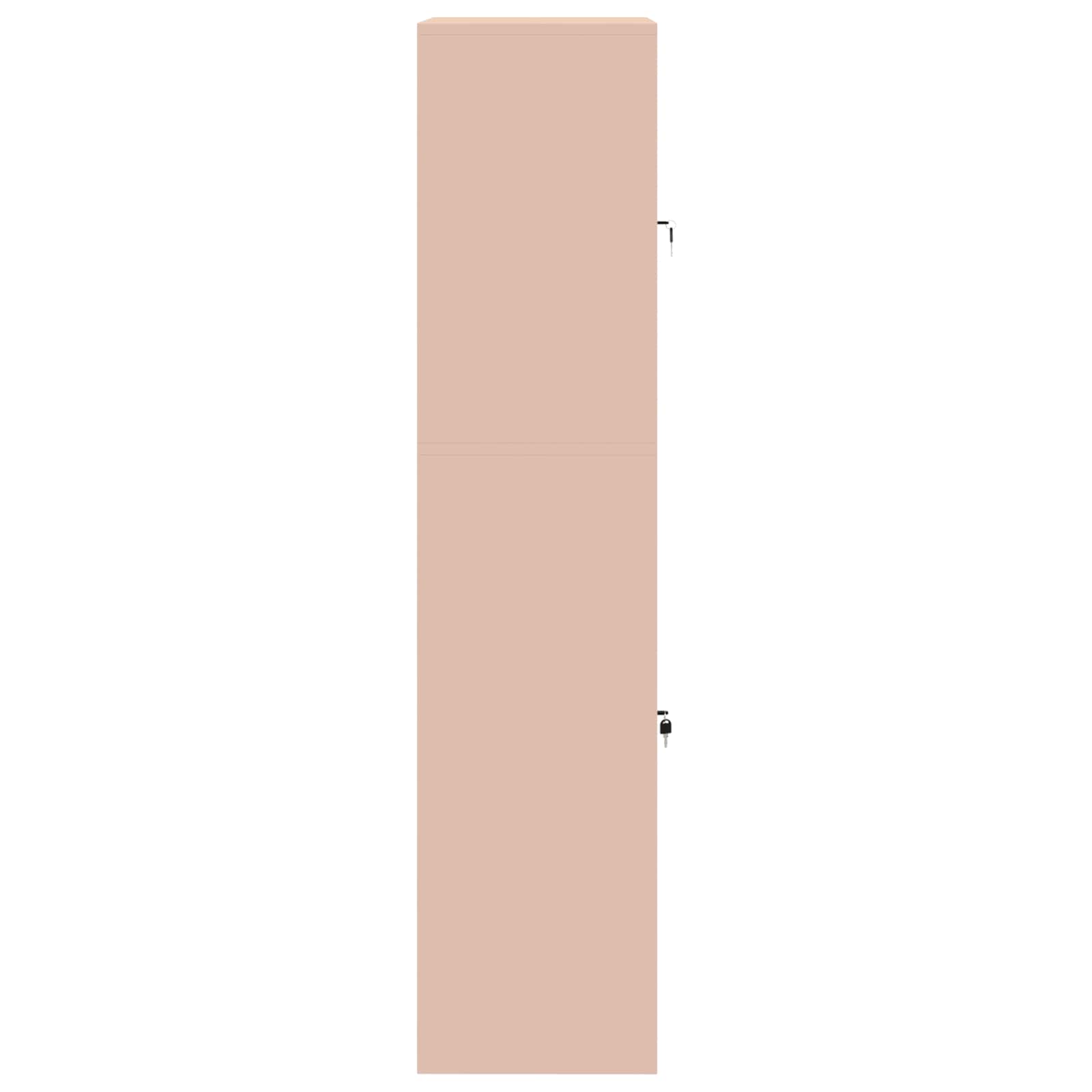 Opbergkast 2 st Roze 80 x 40 x 175 cm Staal Vergrendelbaar