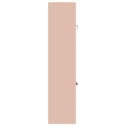 Opbergkast 2 st Roze 80 x 40 x 175 cm Staal Vergrendelbaar