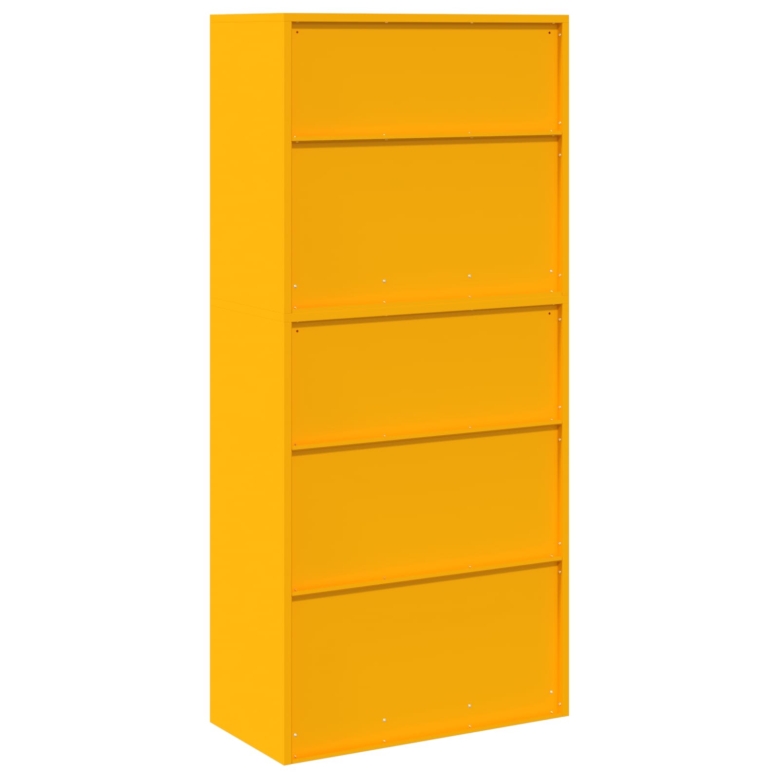 Opbergkast 2 st Mosterdgeel 80 x 40 x 175 cm Staal