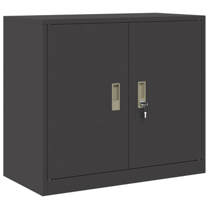 Opbergkast 2 st Zwart 80 x 40 x 210 cm Staal Vergrendelbaar