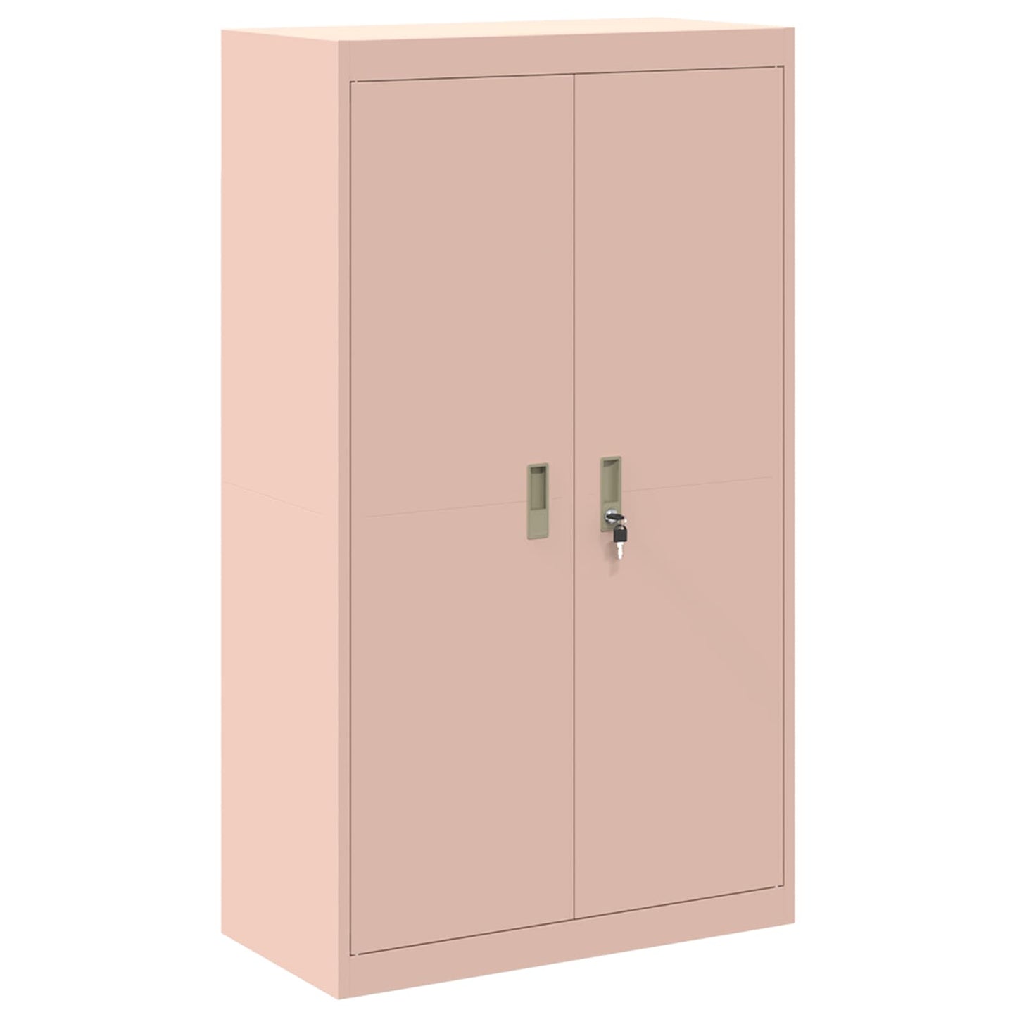 Opbergkast 2 st Roze 80 x 40 x 210 cm Staal Vergrendelbaar
