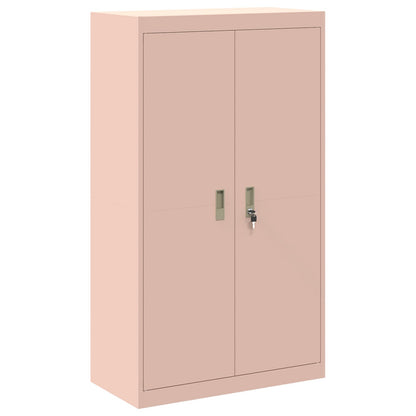 Opbergkast 2 st Roze 80 x 40 x 210 cm Staal Vergrendelbaar