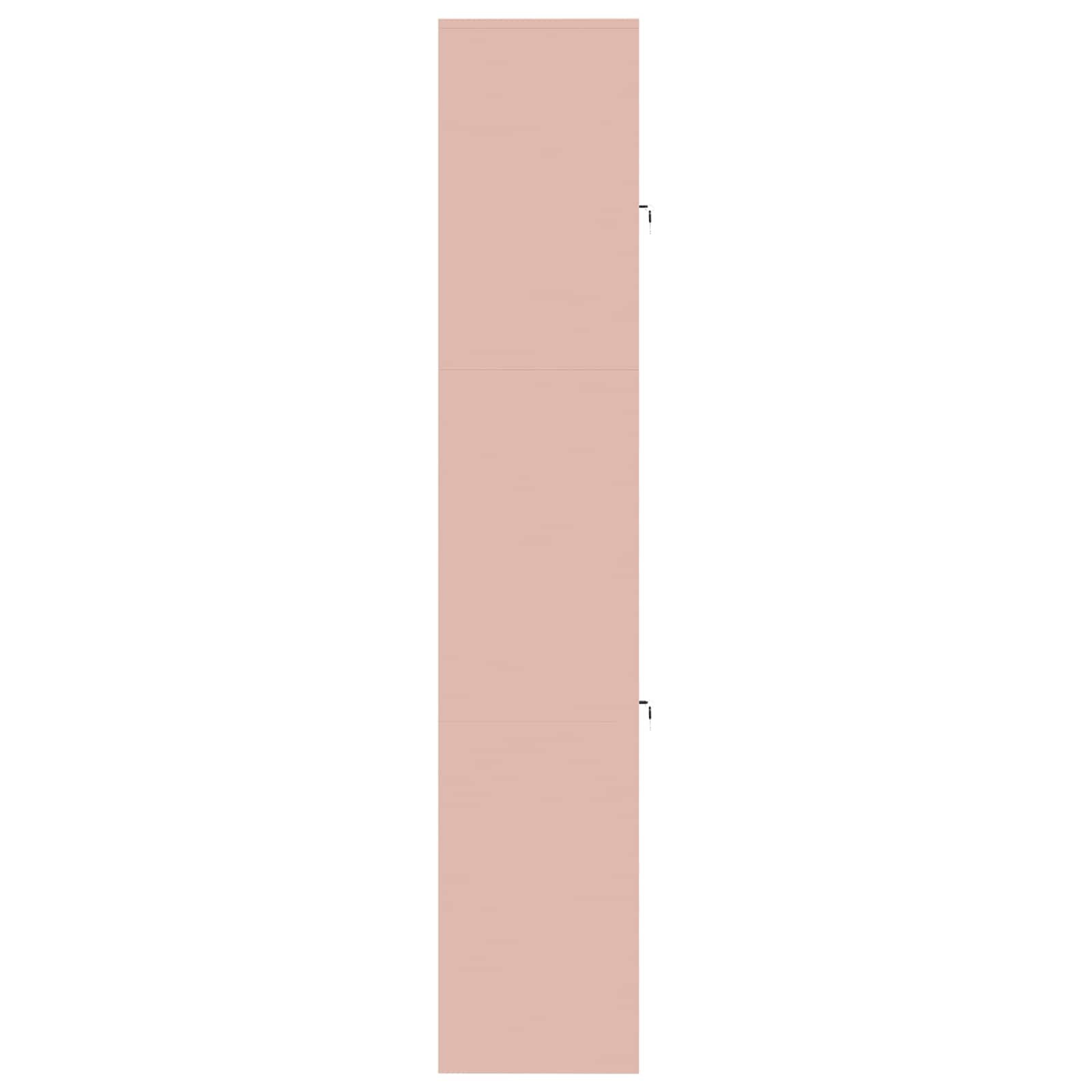 Opbergkast 2 st Roze 80 x 40 x 210 cm Staal Vergrendelbaar