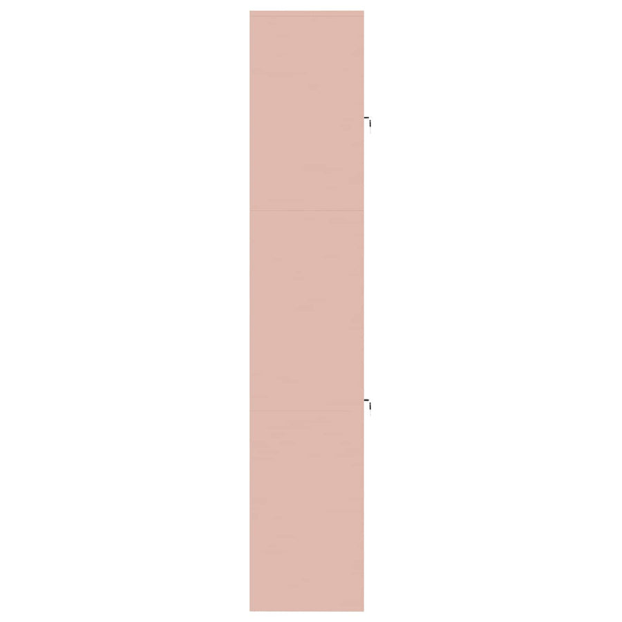 Opbergkast 2 st Roze 80 x 40 x 210 cm Staal Vergrendelbaar