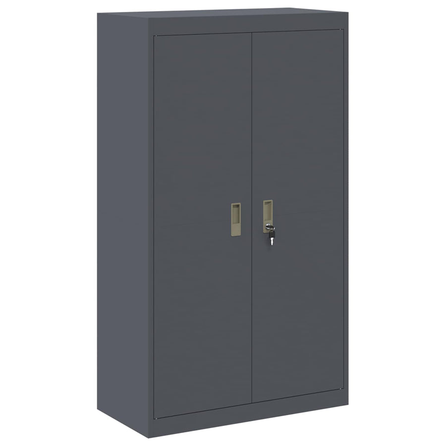 Opbergkast 2 st Antracietkleurig 80 x 40 x 210 cm Staal