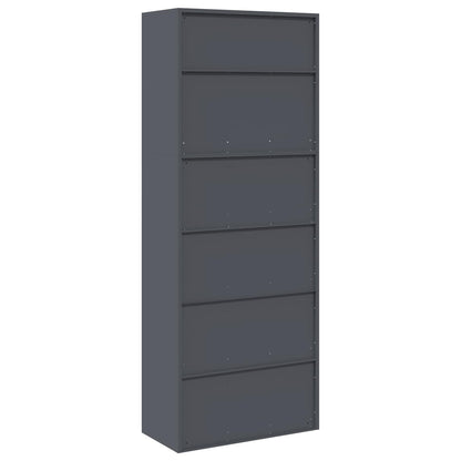 Opbergkast 2 st Antracietkleurig 80 x 40 x 210 cm Staal