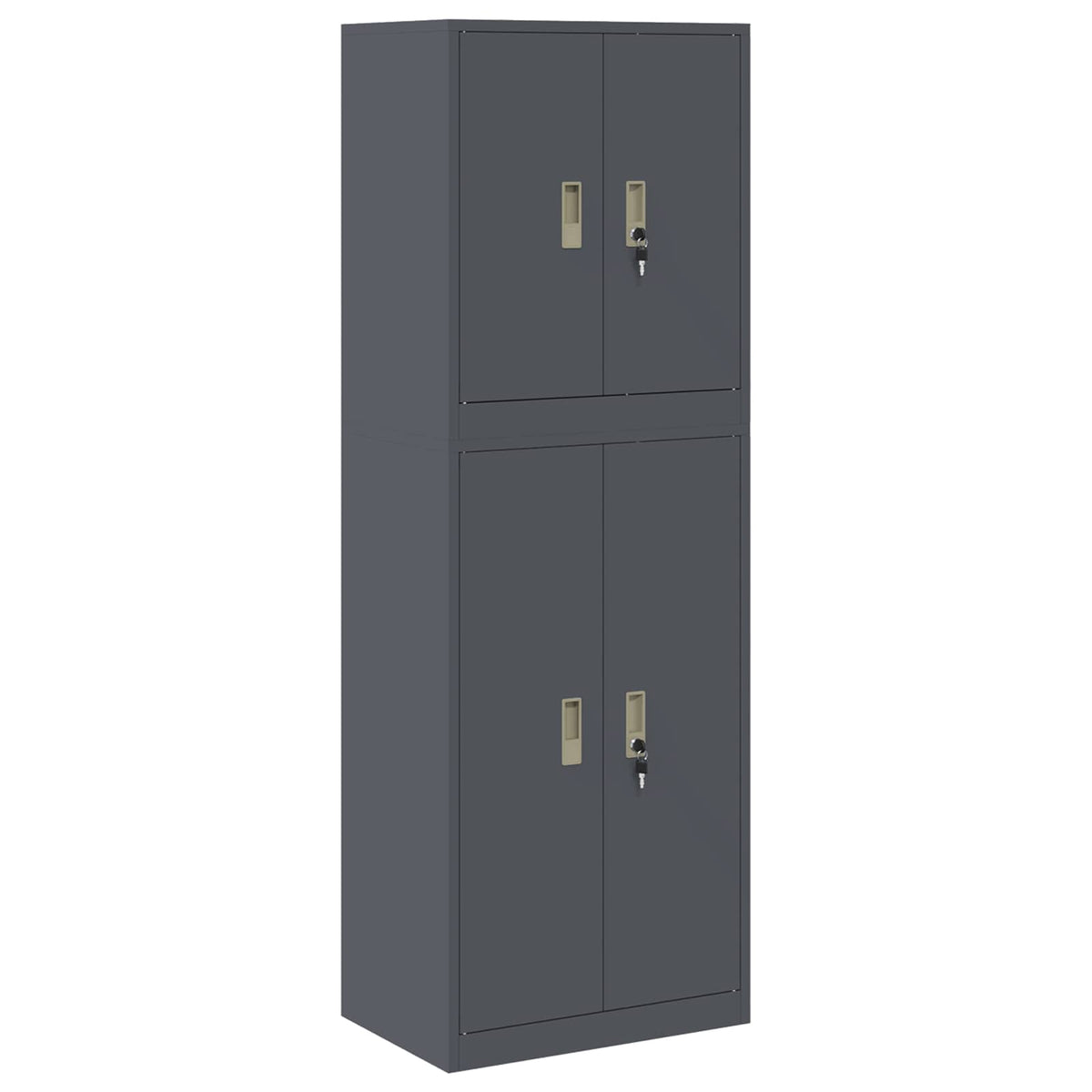 Opbergkast 2 st Antracietkleurig 60 x 40 x 175 cm Staal