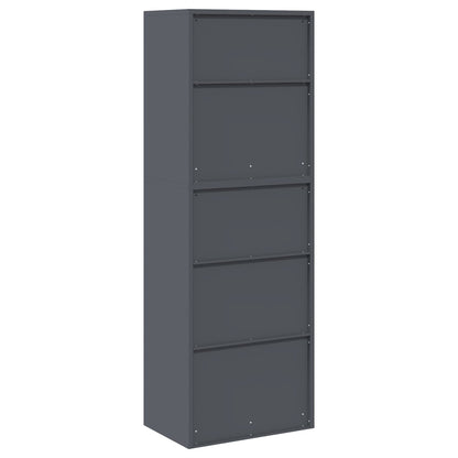 Opbergkast 2 st Antracietkleurig 60 x 40 x 175 cm Staal