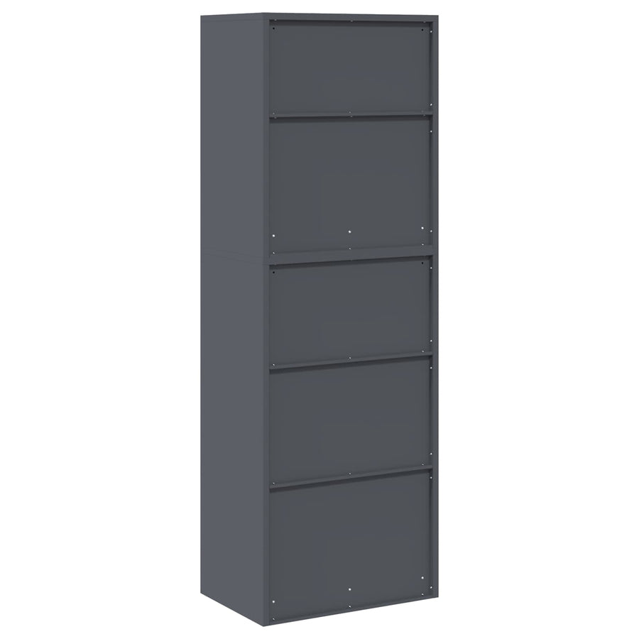 Opbergkast 2 st Antracietkleurig 60 x 40 x 175 cm Staal