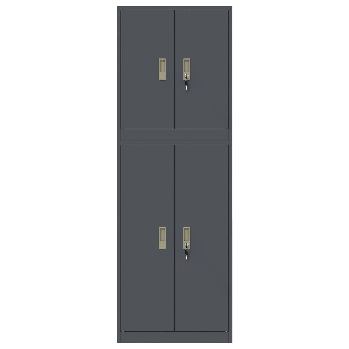 Opbergkast 2 st Antracietkleurig 60 x 40 x 175 cm Staal