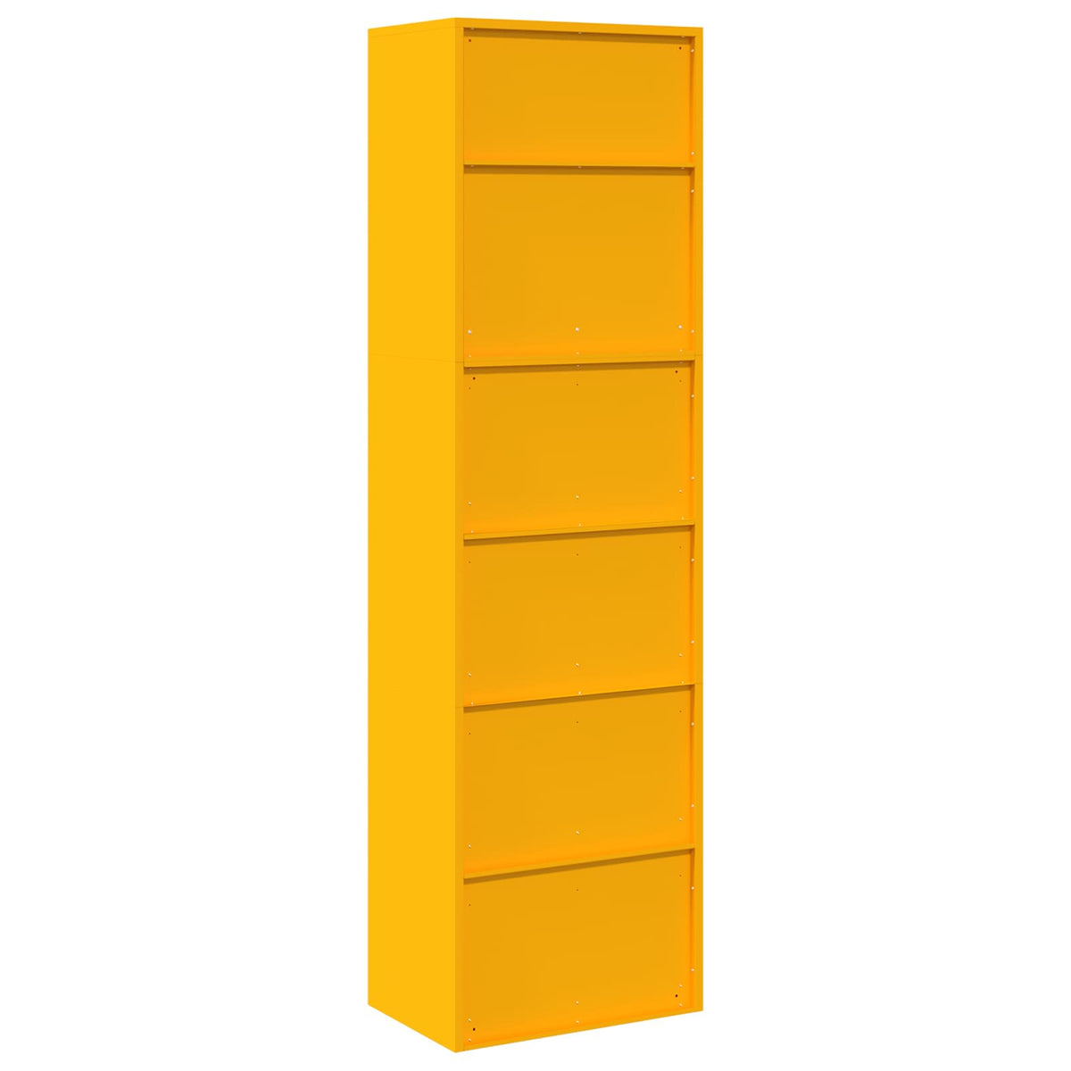 Opbergkast 2 st Mosterdgeel 60 x 40 x 210 cm Staal