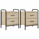 Nachtkastjes 2 stuks Sonoma Eiken 40x30x50 cm