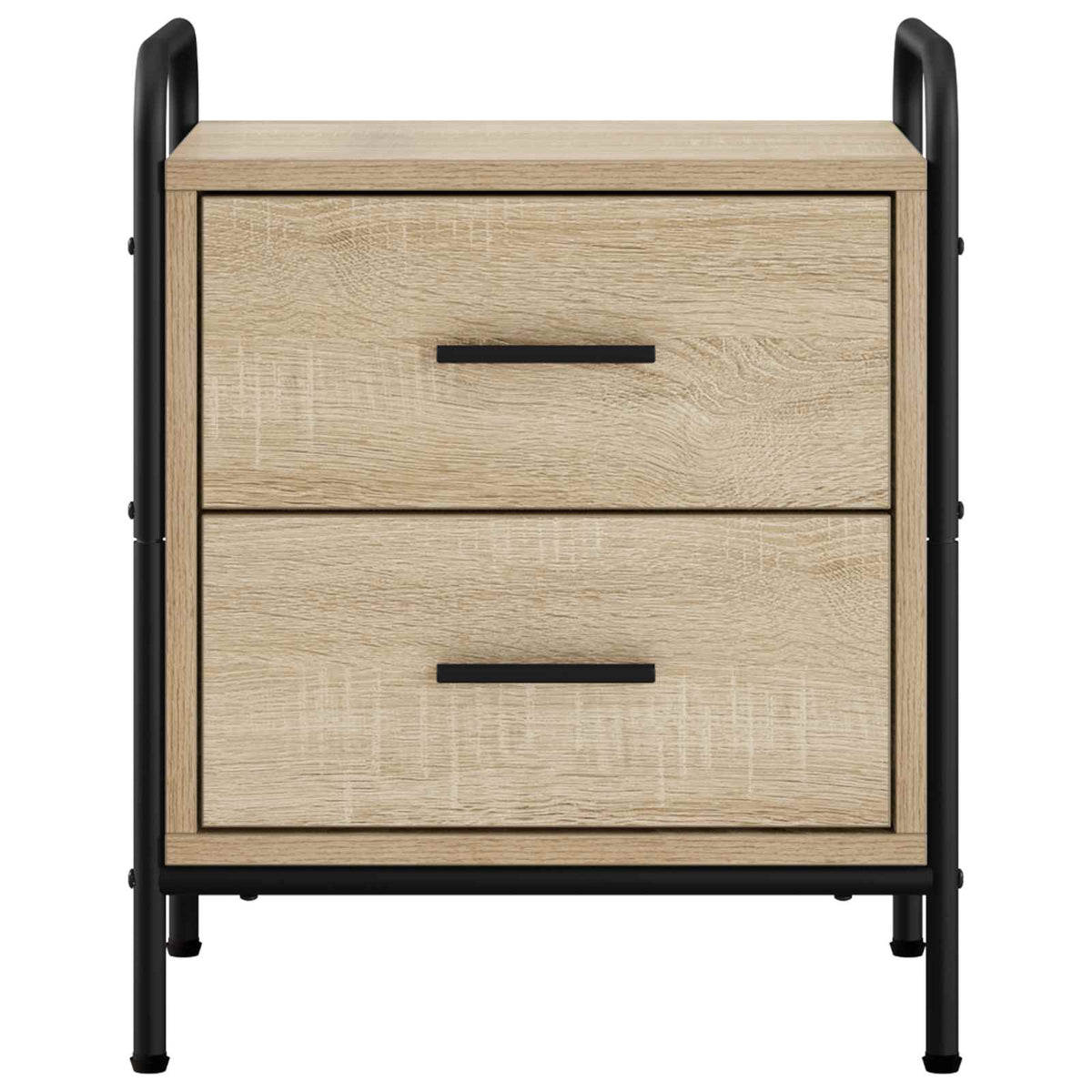 Nachtkastje 2 st Sonoma Eiken 40 x 30 x 50 cm Bewerkt hout