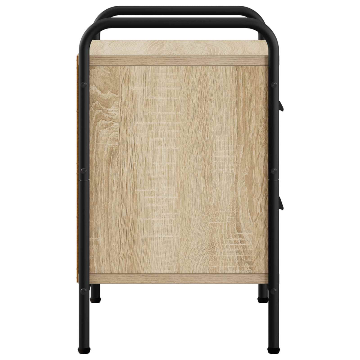 Nachtkastje 2 st Sonoma Eiken 40 x 30 x 50 cm Bewerkt hout