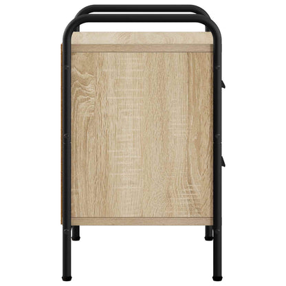 Nachtkastje 2 st Sonoma Eiken 40 x 30 x 50 cm Bewerkt hout