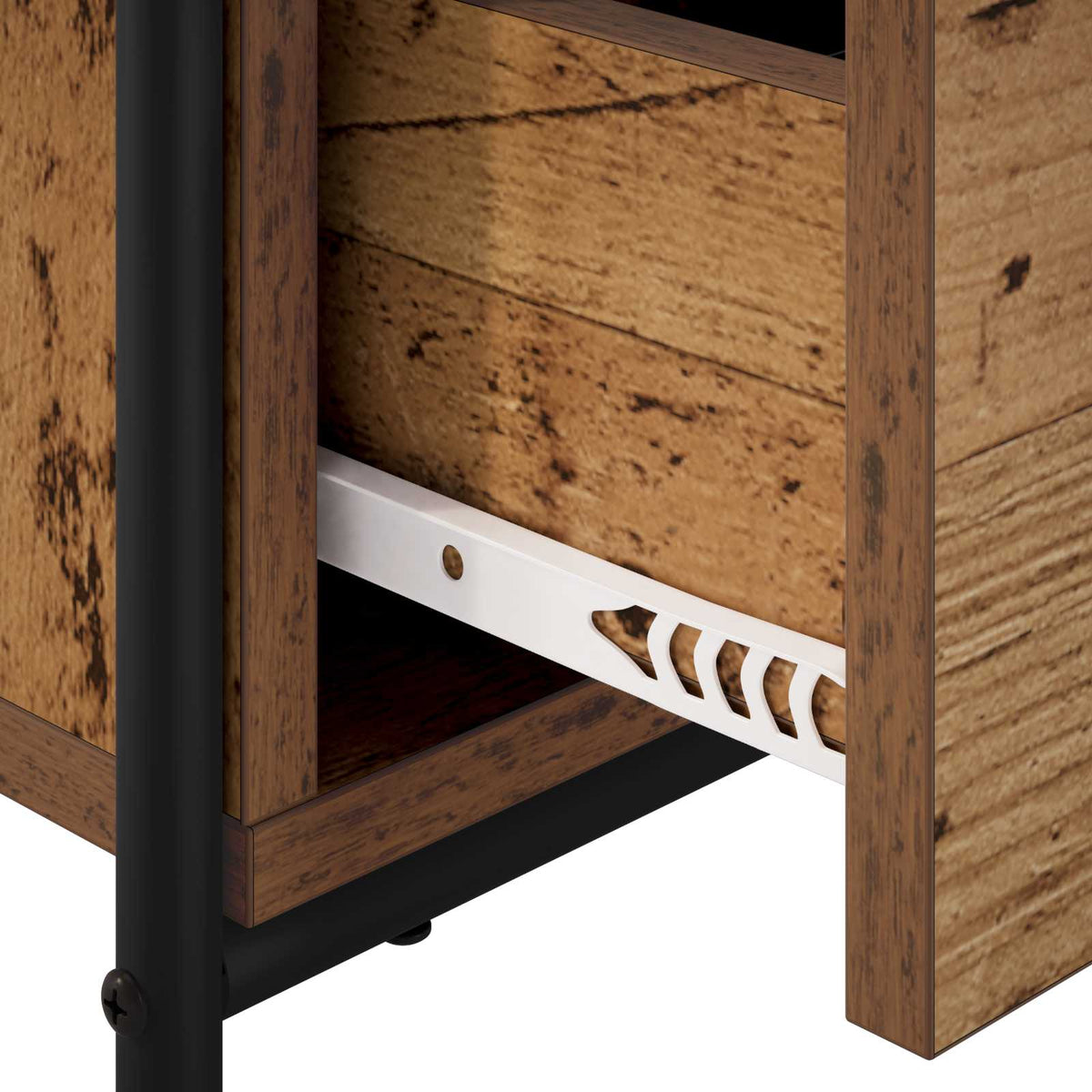 Nachtkastje 2 st Eikenhout 40 x 30 x 50 cm Bewerkt hout