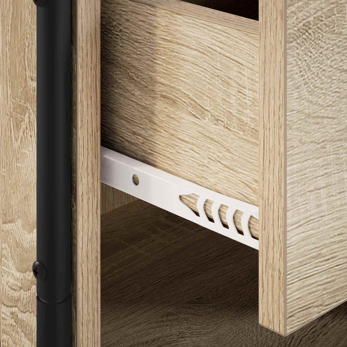 Nachtkastje Sonoma Eiken 40 x 30 x 50 cm Bewerkt hout