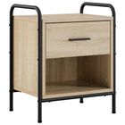 Nachtkastje Sonoma Eiken 40x30x50 cm wandmontage
