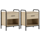 Nachtkastje Sonoma Eiken 40x30x50 cm (set van 2)