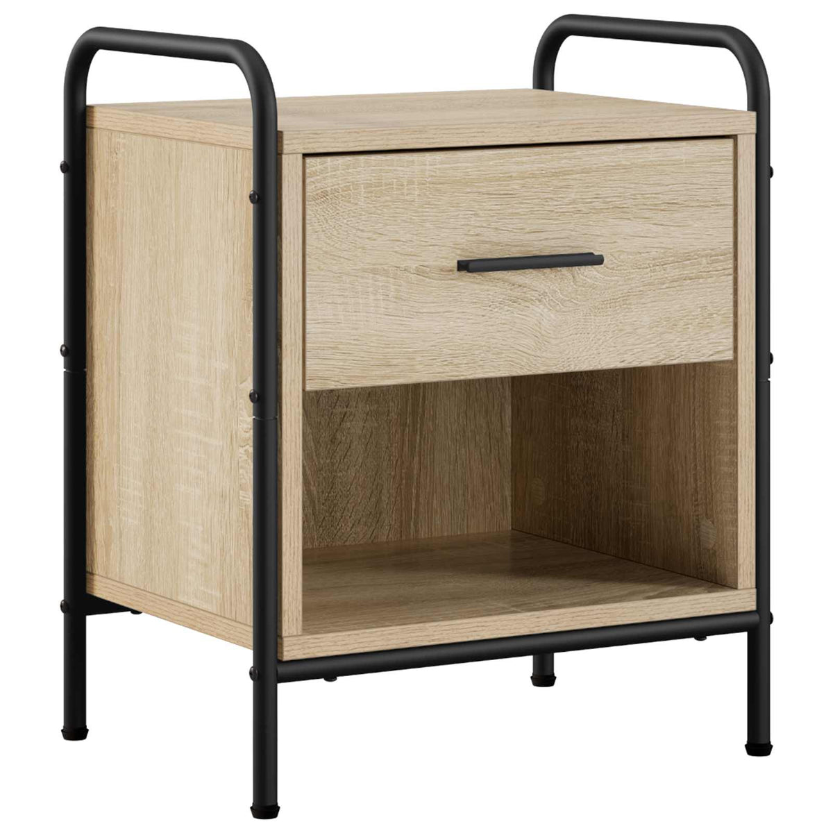 Nachtkastje 2 st Sonoma Eiken 40 x 30 x 50 cm Bewerkt hout